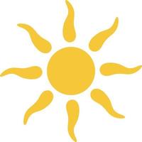 Sun icon - vector. Simple element illustration summer concept. Sun icon - vector. Summer concept vector illustration. on white background