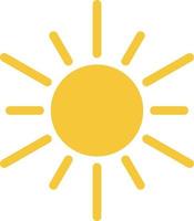 Sun icon - vector. Simple element illustration summer concept. Sun icon - vector. Summer concept vector illustration. on white background