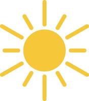 Sun icon - vector. Simple element illustration summer concept. Sun icon - vector. Summer concept vector illustration. on white background