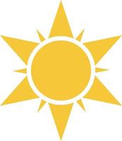 Sun icon - vector. Simple element illustration summer concept. Sun icon - vector. Summer concept vector illustration. on white background