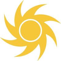 Sun icon - vector. Simple element illustration summer concept. Sun icon - vector. Summer concept vector illustration. on white background