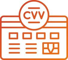 Cvv Icon Style vector