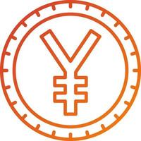 Chinese Yuan Icon Style vector