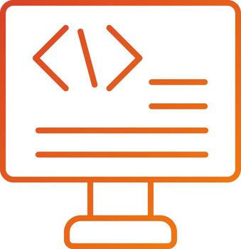 estilo de icono de código vector