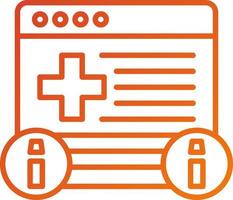 Health Information Icon Style vector