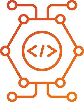 estilo de icono de reprogramación celular vector