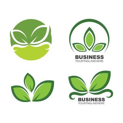 green leaf ecology nature element vector icon of go green