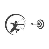 Arrow archery icon vector illustration Logo Template