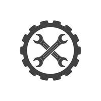 wrench vector illustration and icon of automotive repair