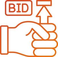 Maximum Bid Icon Style vector