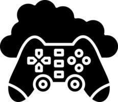 nube juego icono estilo vector