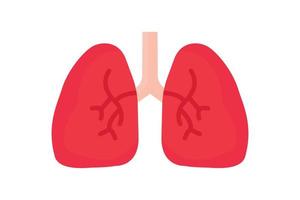 Lungs icon illustration. icon related to human organ. Flat icon style. Simple vector design editable