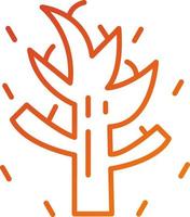 Dry Tree Icon Style vector