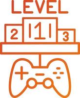 Custom Level Icon Style vector