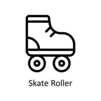 skate Roller Vector  outline Icons. Simple stock illustration stock