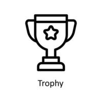 Trophy  Vector  outline Icons. Simple stock illustration stock