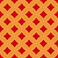 Pattern homemade cookie different taste in pastry biscuit vector