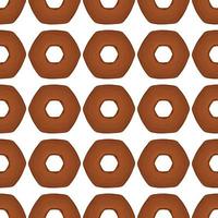 Pattern homemade cookie different taste in pastry biscuit vector