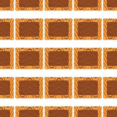 Pattern homemade cookie different taste in pastry biscuit