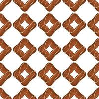 Pattern homemade cookie different taste in pastry biscuit vector