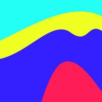 Colorful abstract fluid and geometric background free vector