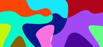 Colorful abstract fluid and wave background vector