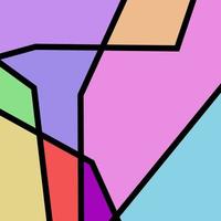 Colorful abstract fluid and geometric background free vector