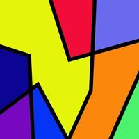 Colorful abstract fluid and geometric background free vector