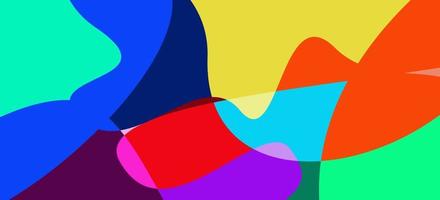 Colorful abstract fluid and wave background vector