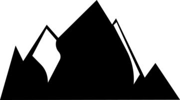 montaña, icono. verano vector icono negro Delgado plano símbolo de turismo para web y aplicación desarrollo aislado en blanco antecedentes. vector en blanco antecedentes