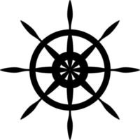 ship, steering, icon. Summer vector icon Black Thin flat Symbol of Tourism for Web and App development Isolated on White Background. Vector on white background