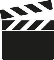 Movie clapperboard. Film action board, cinematography vector illustration