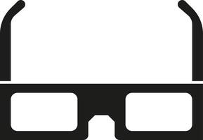 3D Glasses Icon isolated on White. Vector Illustration. 3d glasses Icon. Cinema Movie Film Watching Design Element.