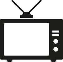 televisión icono en de moda plano estilo aislado en gris antecedentes. televisión símbolo para tu web sitio diseño, logo, aplicación, ui vector ilustración, eps10.