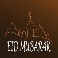 eid Mubarak saludos fondo, elegante elemento para diseño plantilla, un sitio para texto saludo tarjeta, y bandera para Ramadán kareem vector