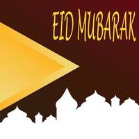 Eid Mubarak greetings background, Elegant element for design template, a place for text greeting card, and banner for Ramadan Kareem. vector