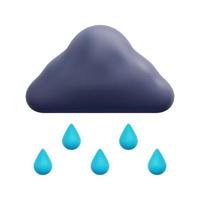 3d cloud and rainbow icon vector. Isolated on white background. 3d weather, meteorology, forecast and nature concept. Cartoon minimal style. 3d spectrum icon vector render illustration.