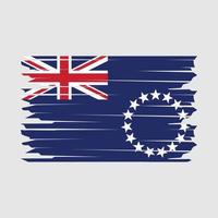 Cook Islands Flag Illustration vector