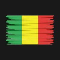 mali bandera ilustración vector