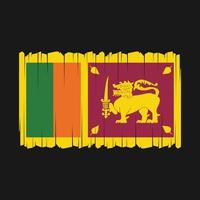 vector de bandera de sri lanka