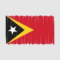 vector de bandera de timor oriental