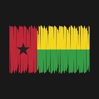 Guinea Bissau Flag Brush vector