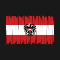 Austria Flag Brush vector