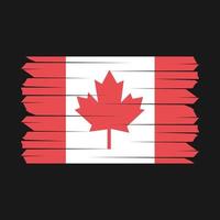 pincel de bandera de canadá vector