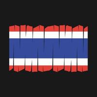 Thailand Flag Brush Vector