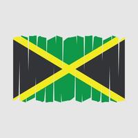 vector de pincel de bandera de jamaica