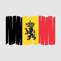 Belgium Flag Brush Vector