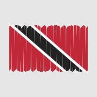 Trinidad Flag Brush Vector