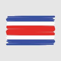 ilustración de vector de bandera de costa rica