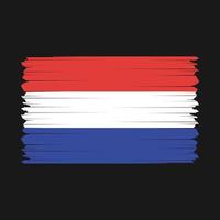 Netherlands Flag Vector Illustration